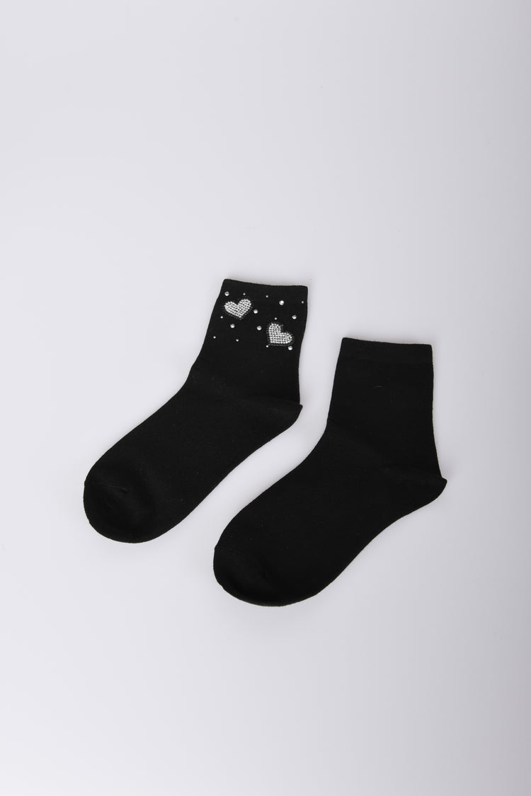 Set di due paia di calzini con cuori