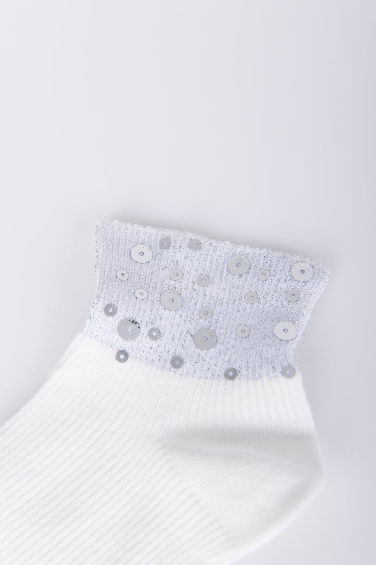 Set di due paia di calzini con paillettes