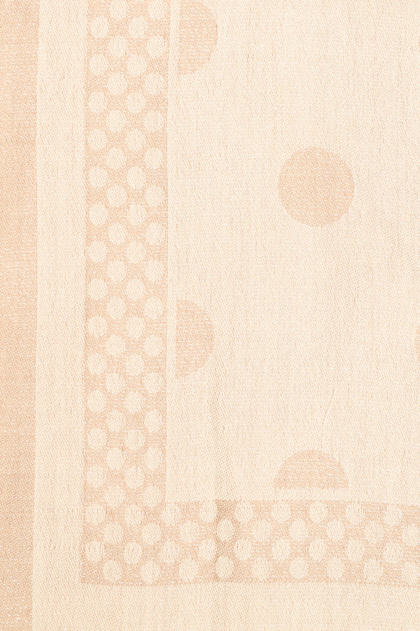 Sciarpa lurex a pois beige