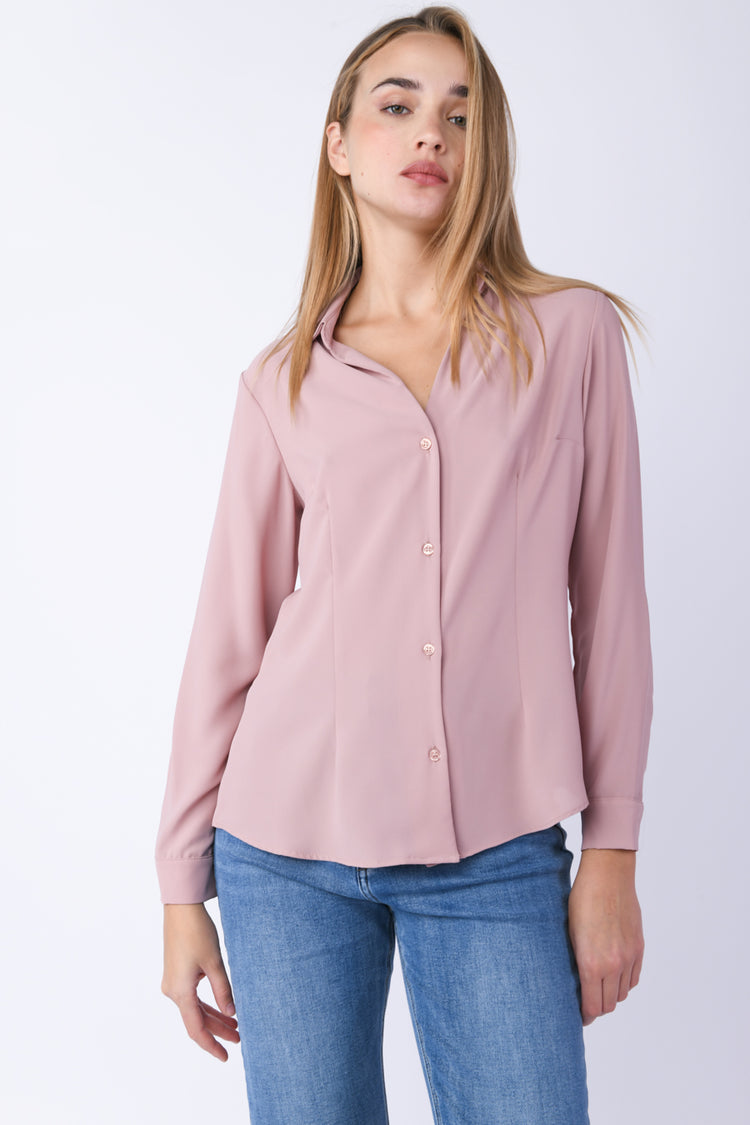 Camicia in crêpe