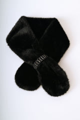 Sciarpa gioiello in faux fur