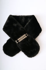 Sciarpa gioiello in faux fur