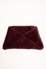 Collo peloso basic bordeaux