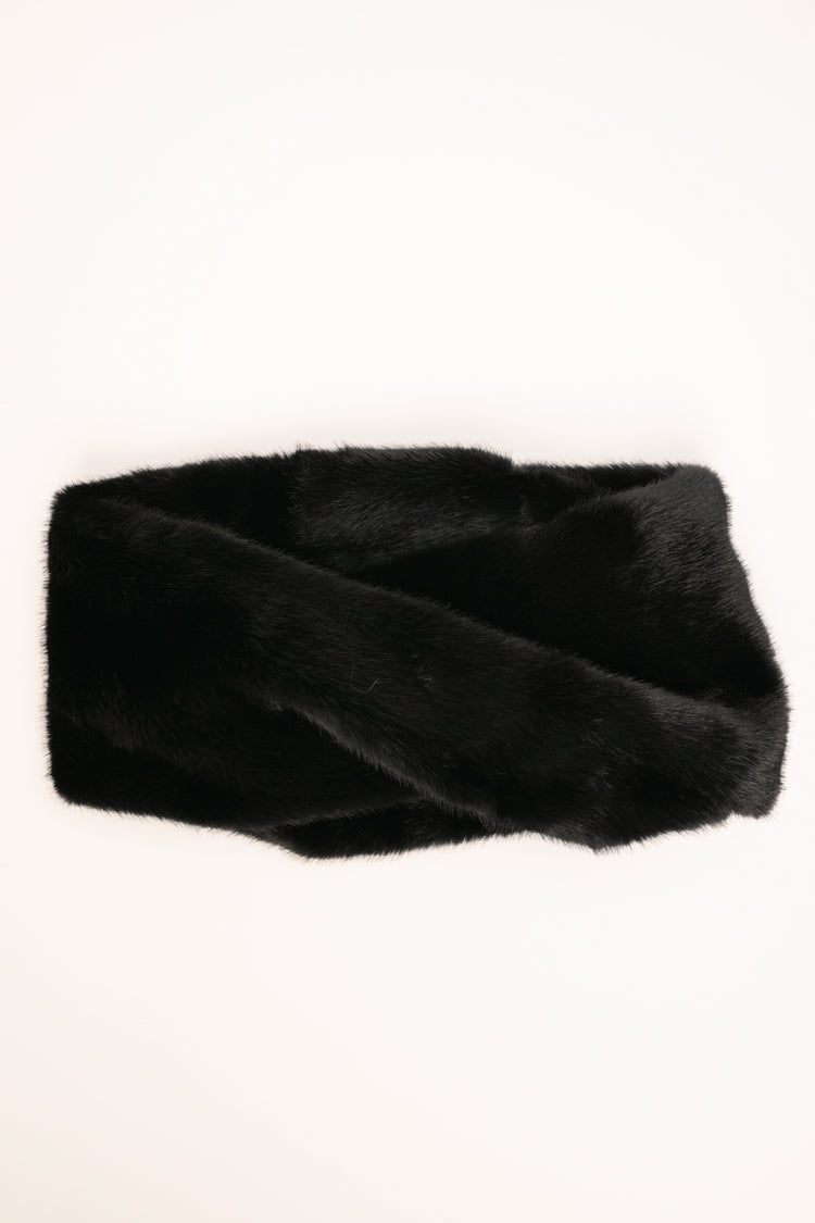 Collo peloso basic nero