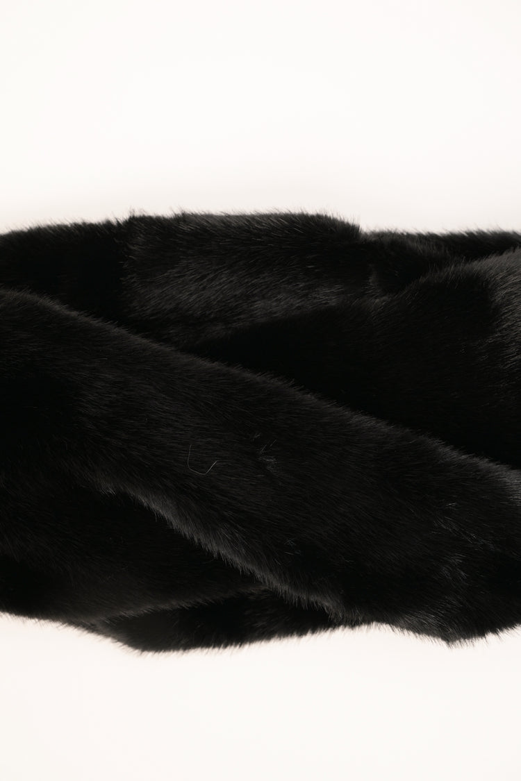 Collo peloso basic nero