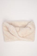 Collo peloso basic avorio