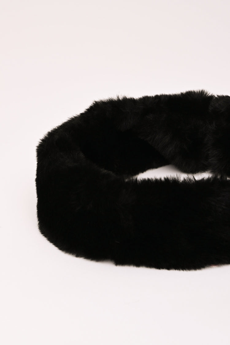Fascia in faux fur