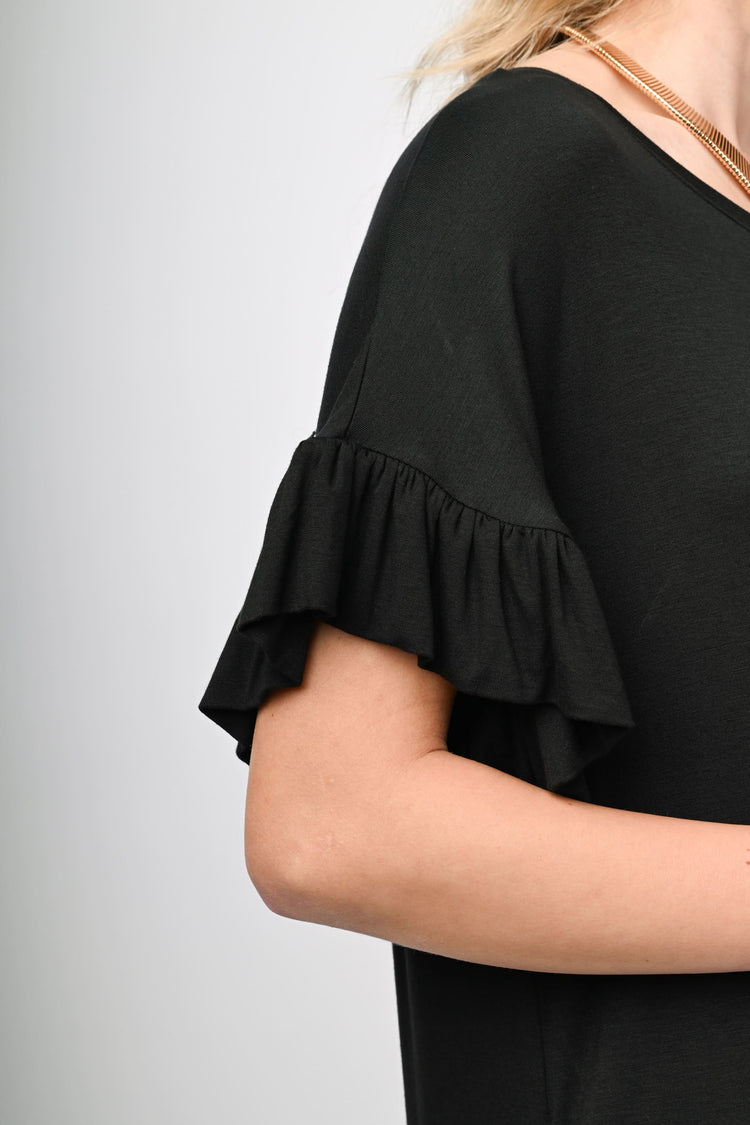 Abito lungo con rouches