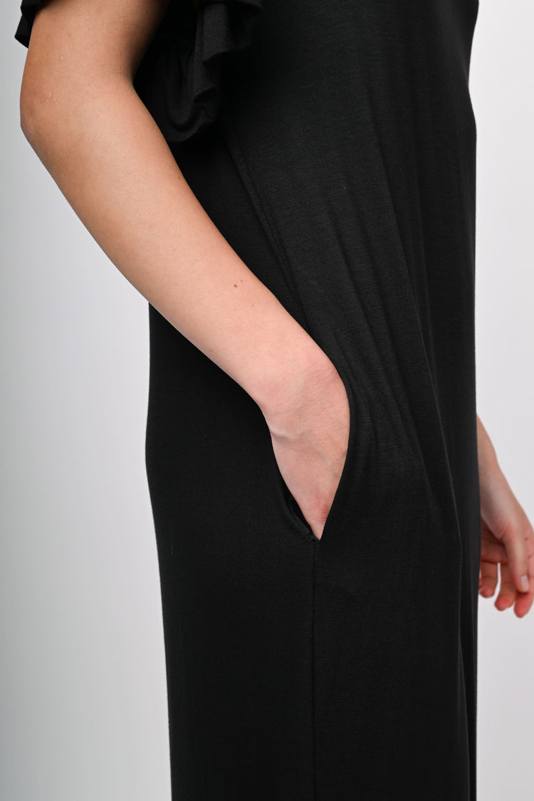 Abito lungo con rouches