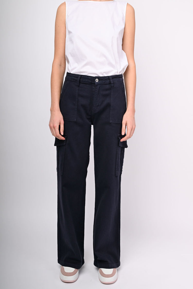 Pantaloni cargo in drill