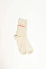 Calzino scritta lurex