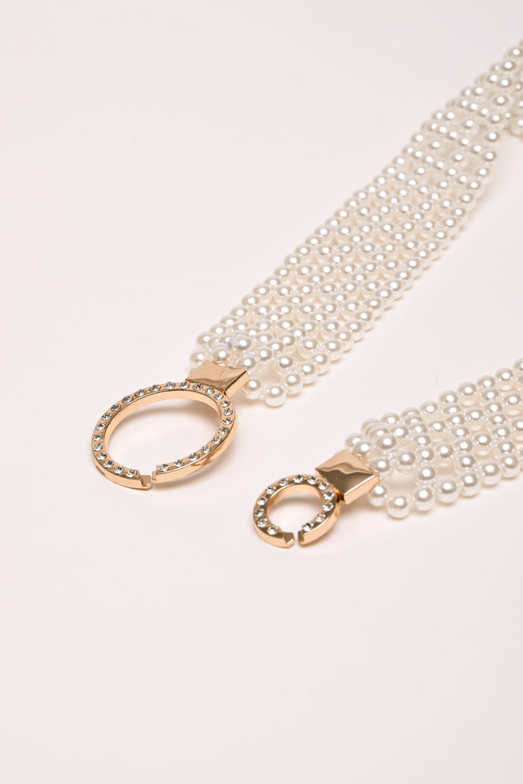 Cintura gioiello con perline