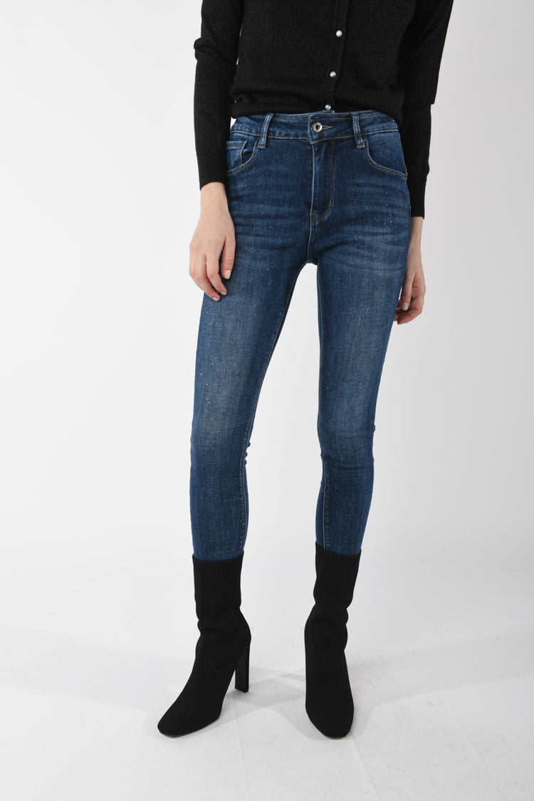 Jeans skinny lurex