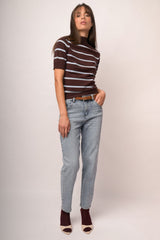 Jeans mom con cintura