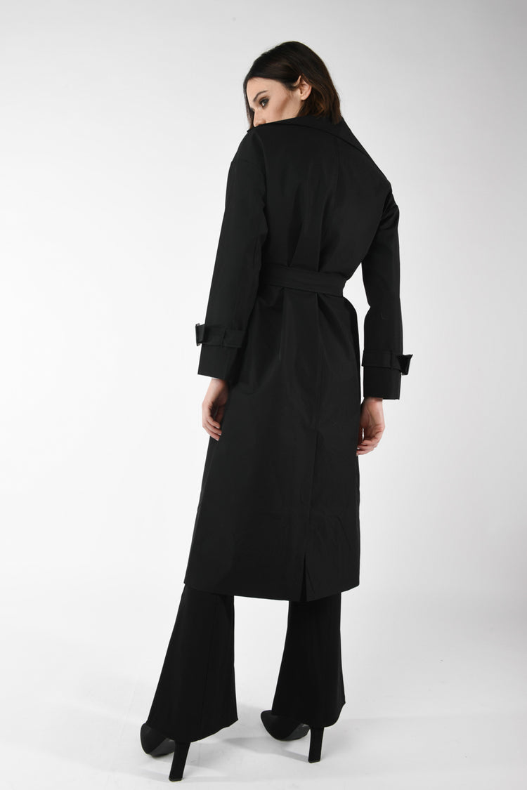 Trench oversize con cintura