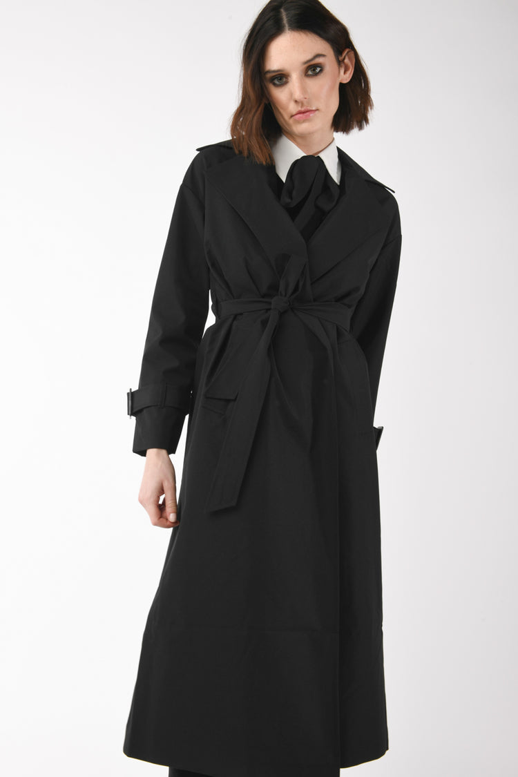 Trench oversize con cintura