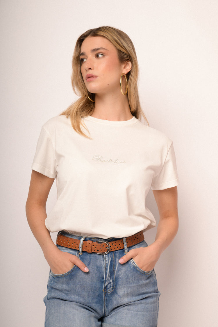T-shirt con scritta