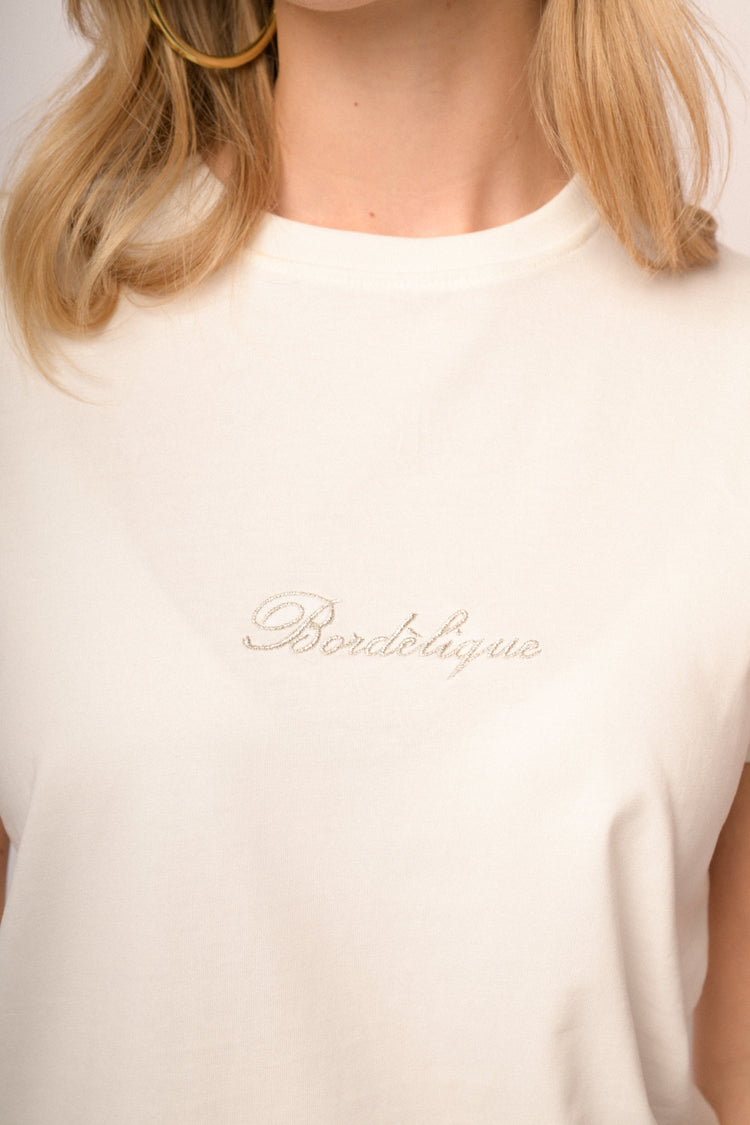 T-shirt con scritta