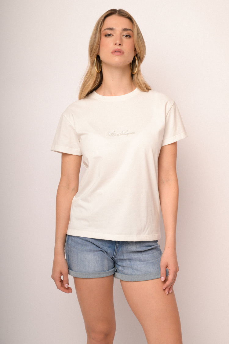 T-shirt con scritta