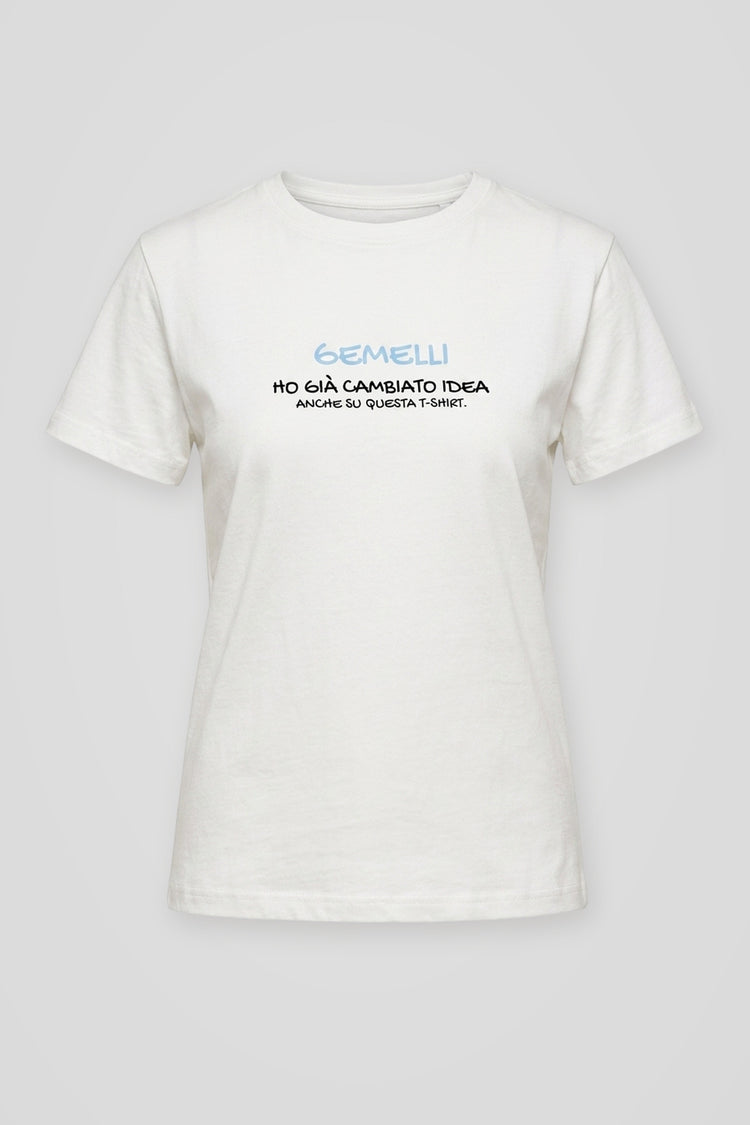 T shirt Gemelli in cotone bianco