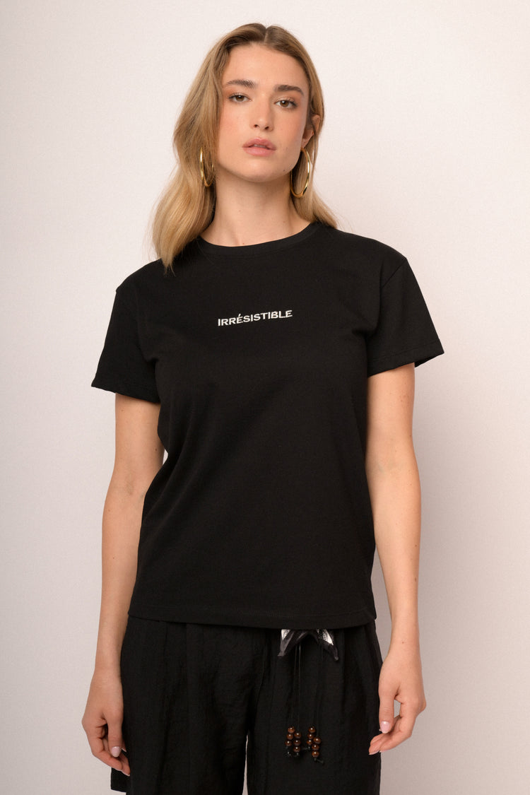 T-shirt con scritta