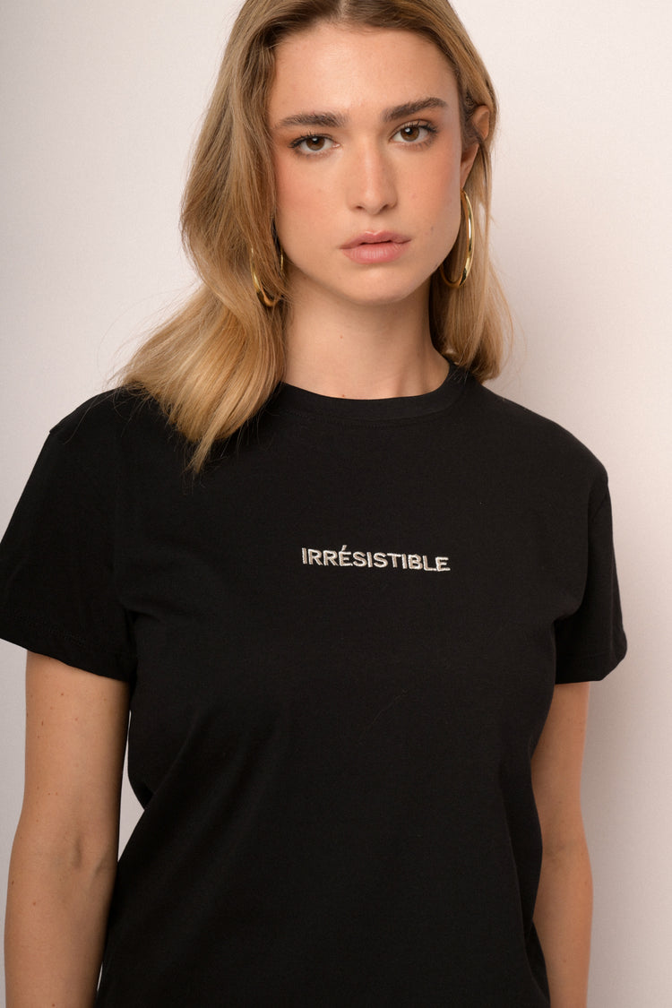 T-shirt con scritta