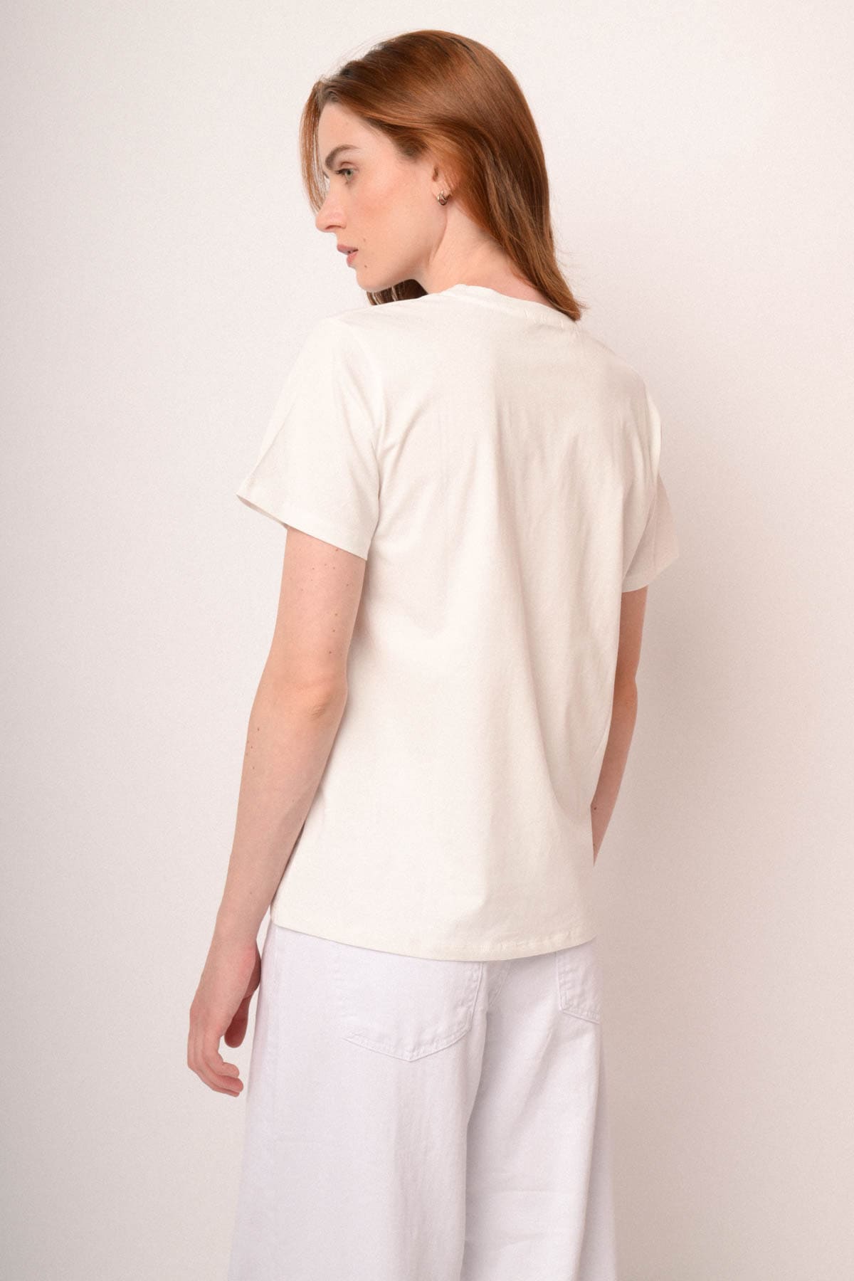 T shirt Toro in cotone bianco