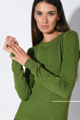 Pull girocollo misto viscosa