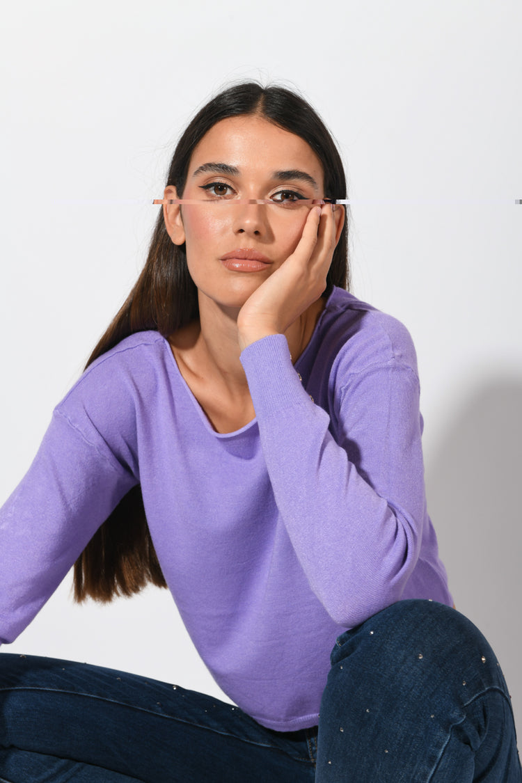 Pull con scollo a barchetta