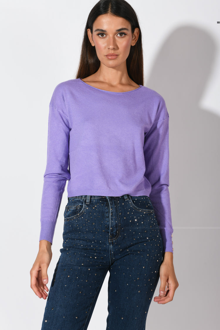 Pull con scollo a barchetta