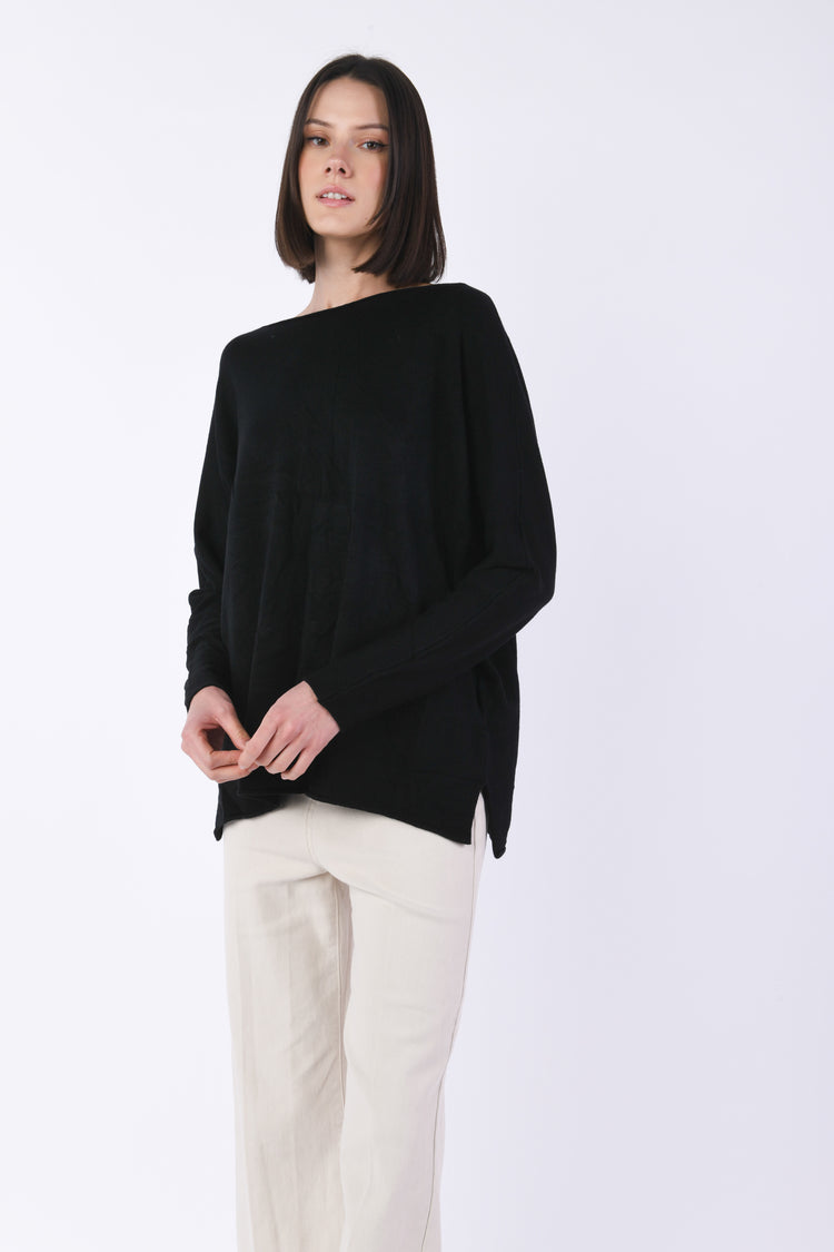 Pull oversize con spacchetti