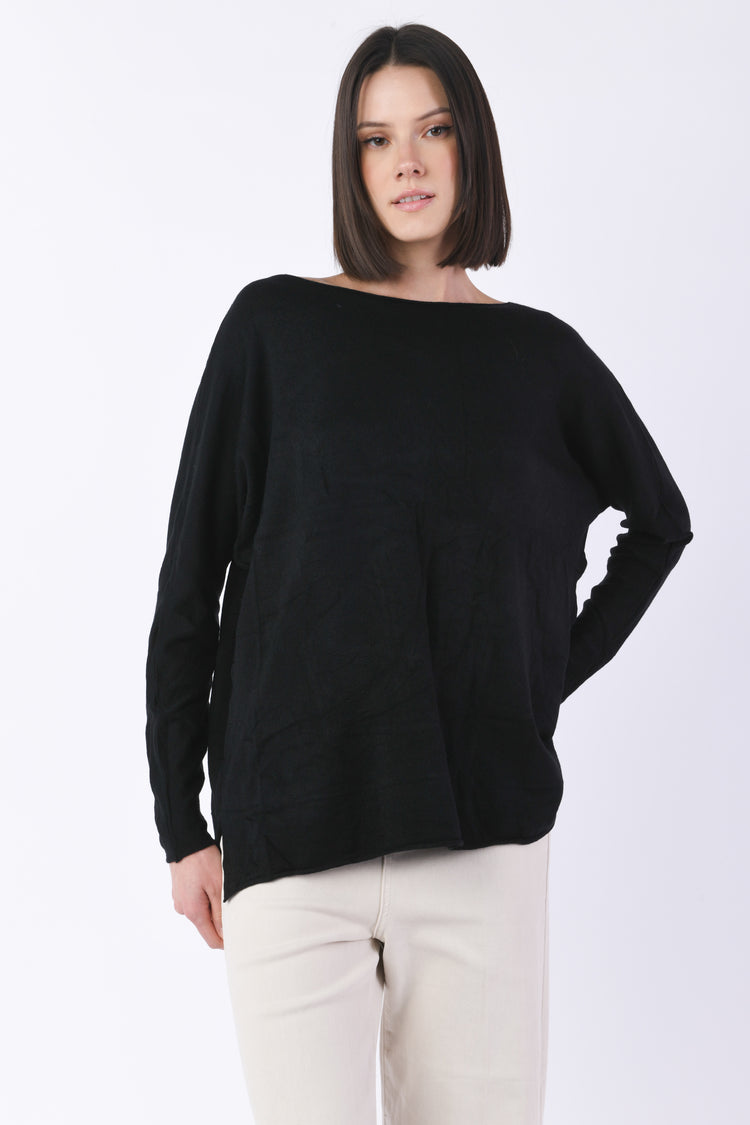Pull oversize con spacchetti