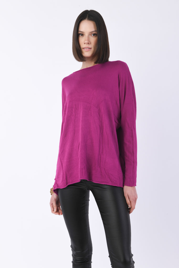 Pull oversize con spacchetti