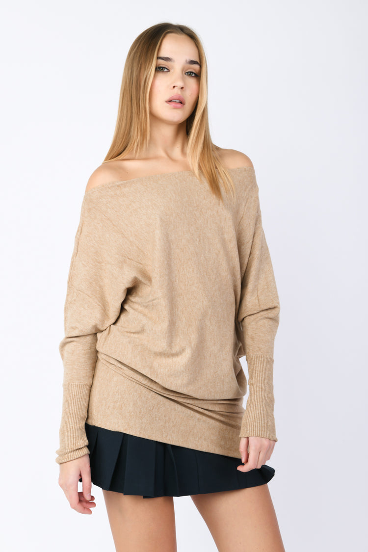 Pull oversize alla Bardot