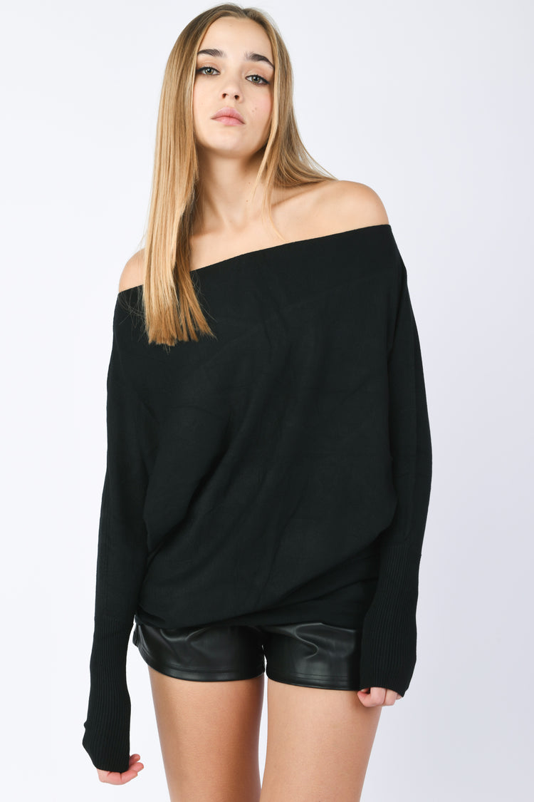 Pull oversize alla Bardot