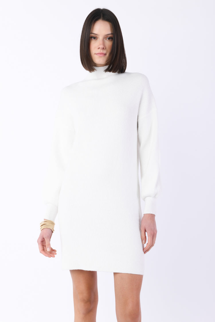 Mini abito in maglia a costine