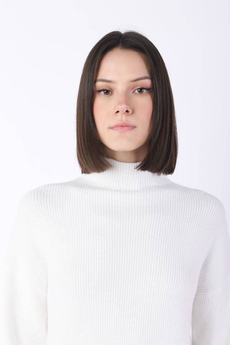 Mini abito in maglia a costine