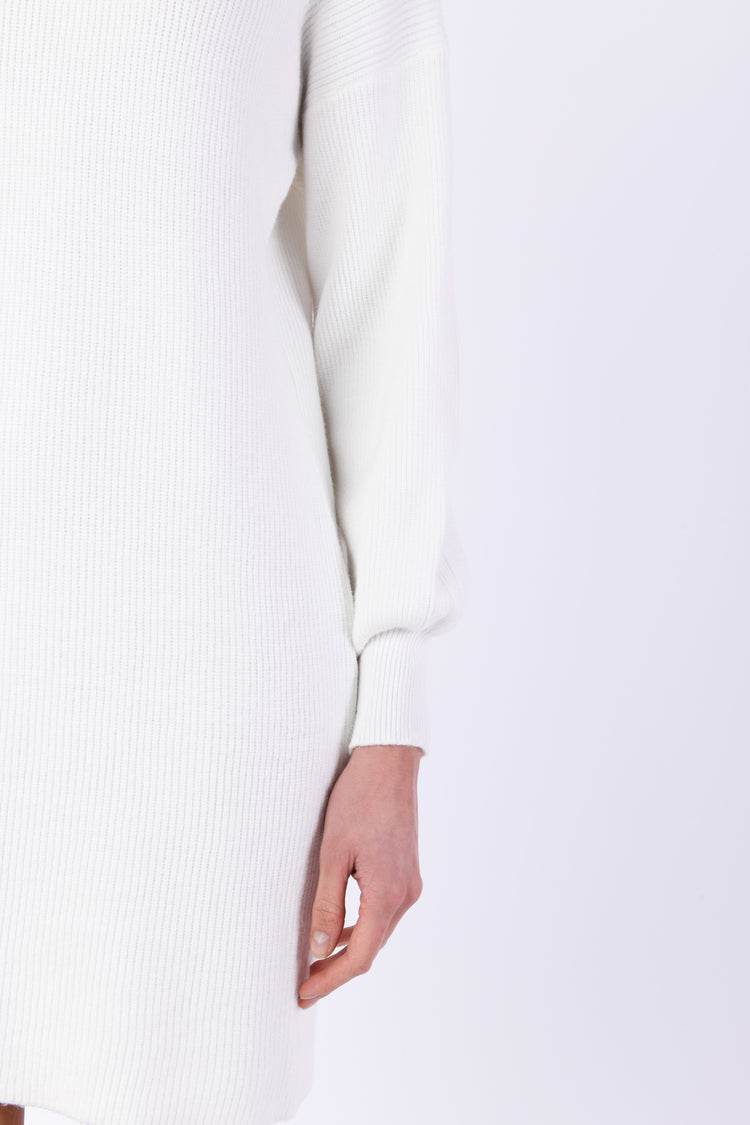 Mini abito in maglia a costine