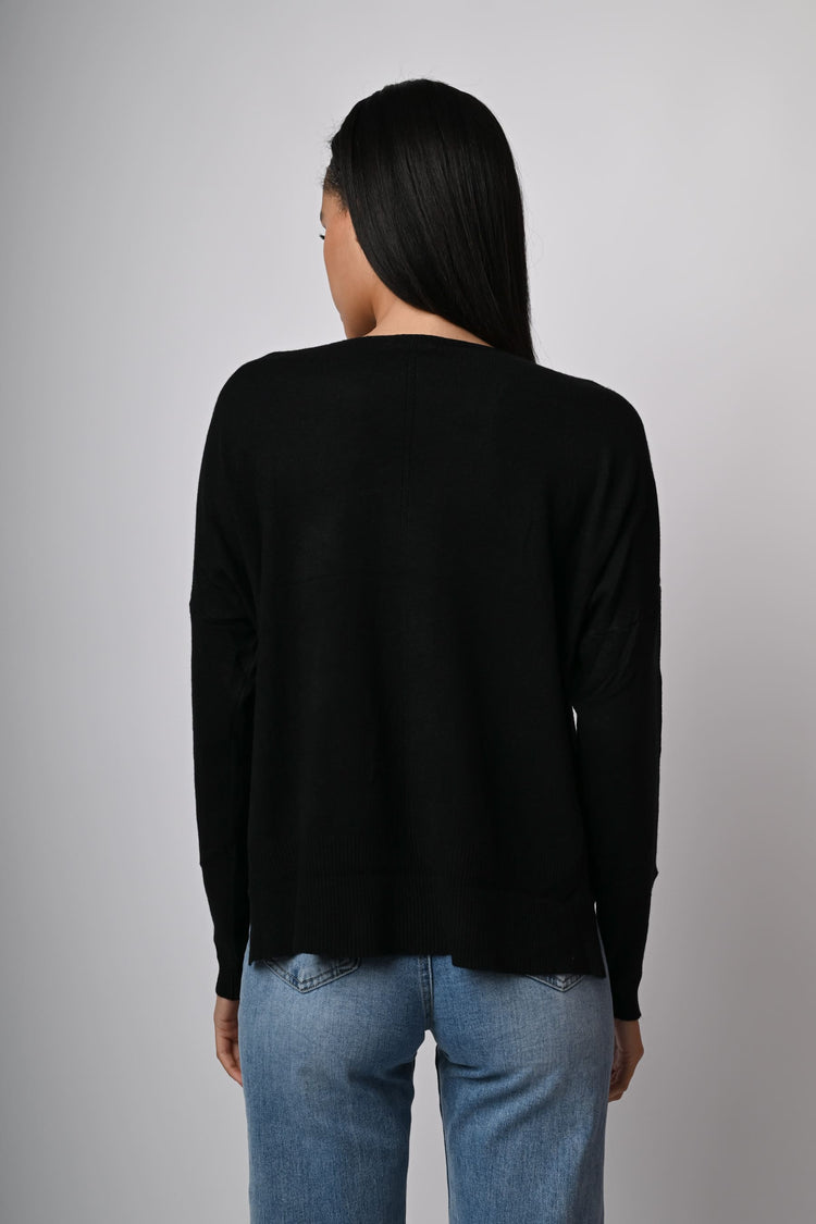 Pull con scollo a barchetta