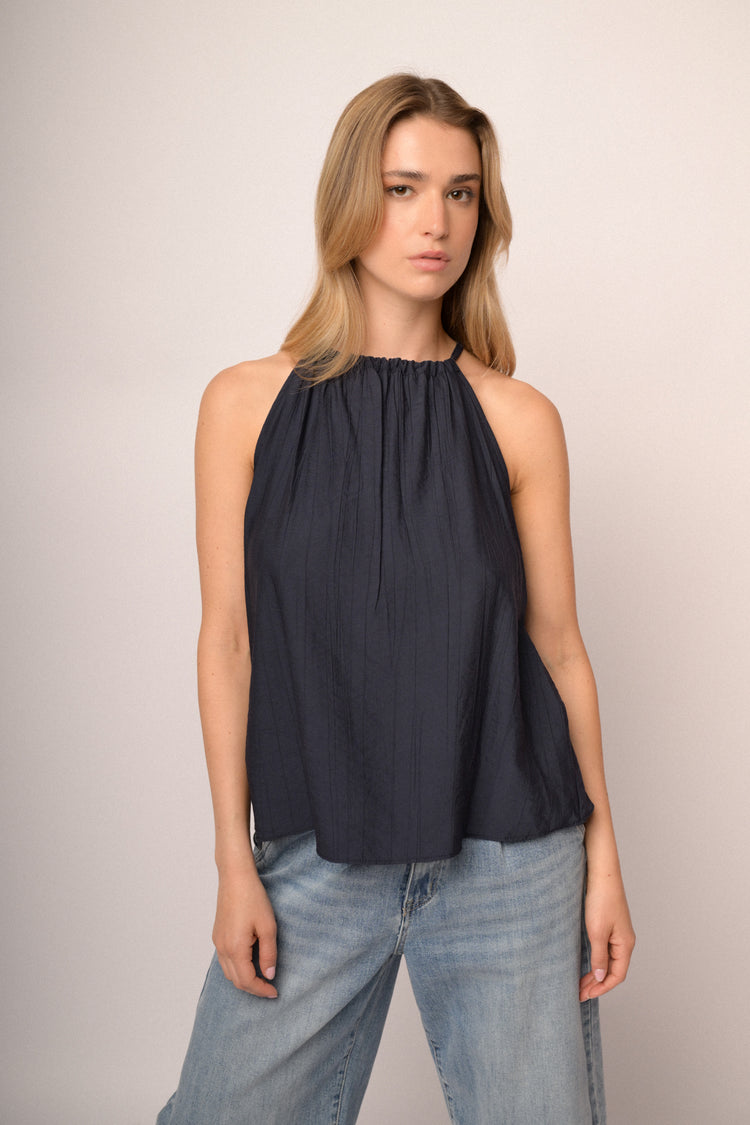 Top con accessorio legno
