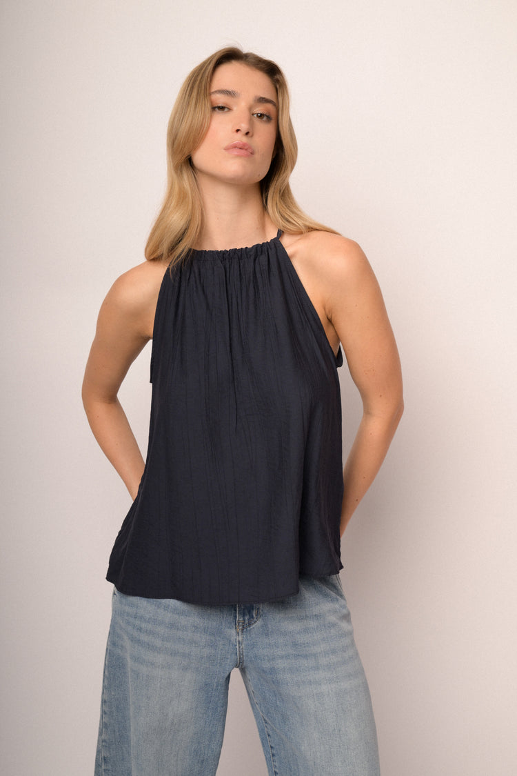 Top con accessorio legno