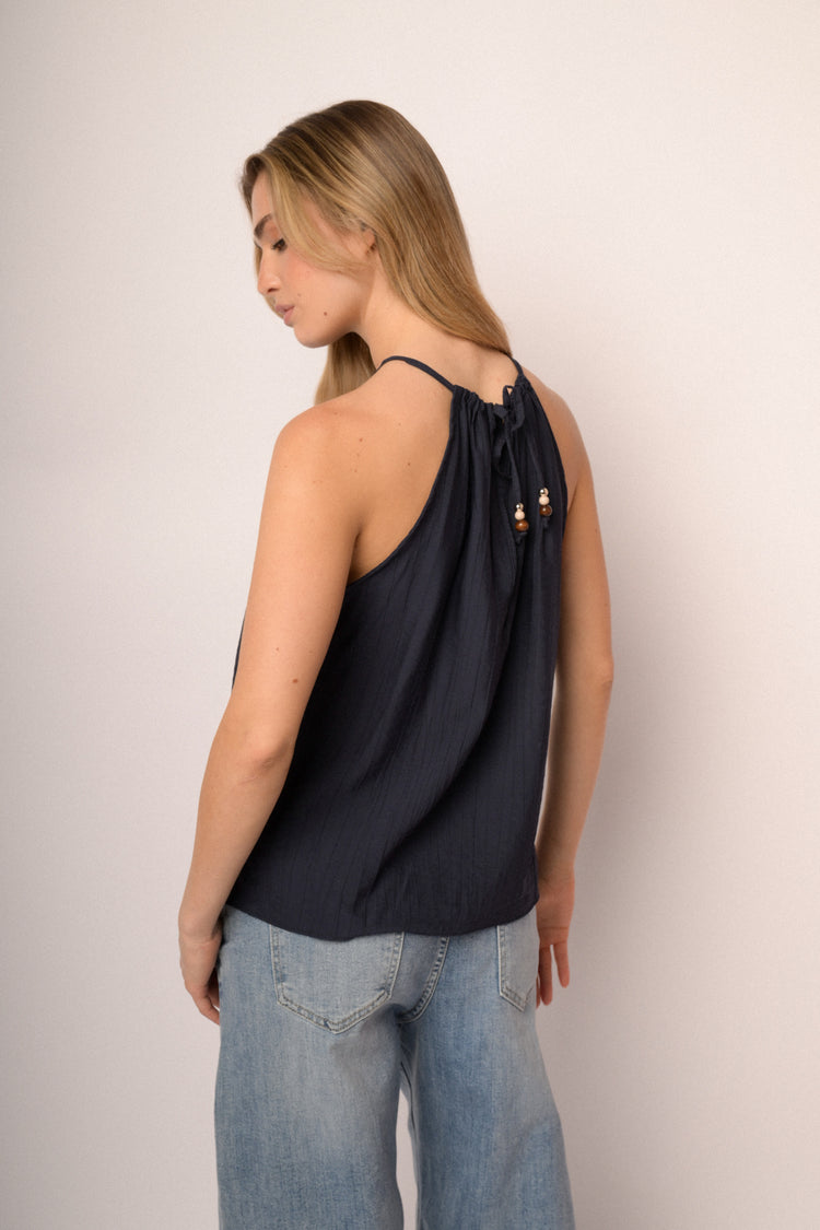 Top con accessorio legno