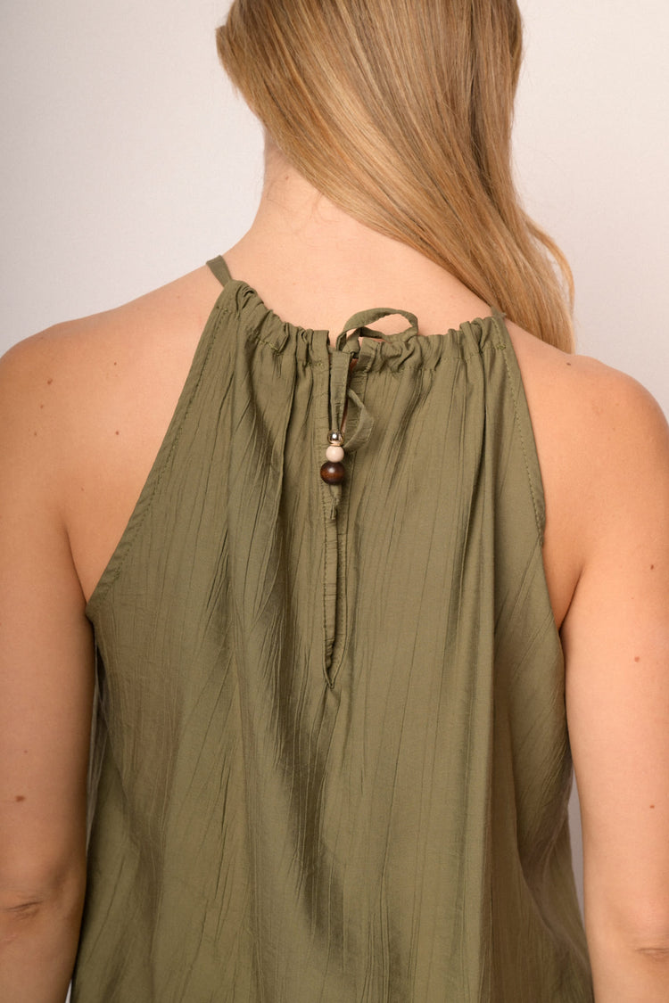 Top con accessorio legno