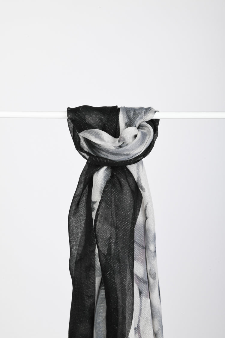 Sciarpa a stampa floreale