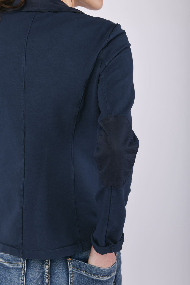 Blazer monopetto in felpa di cotone