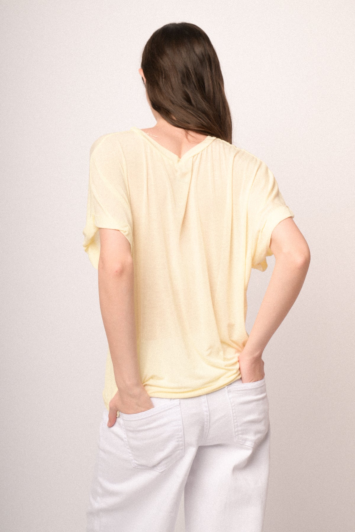 Maglia over misto lana