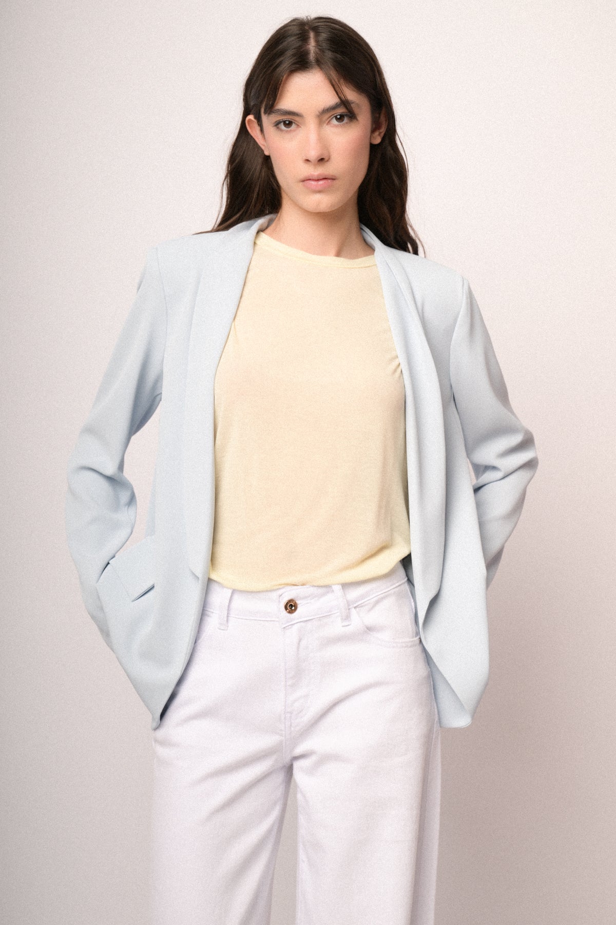 Maglia over misto lana