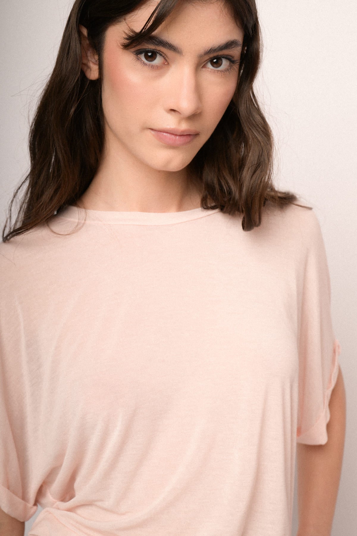 Maglia over misto lana