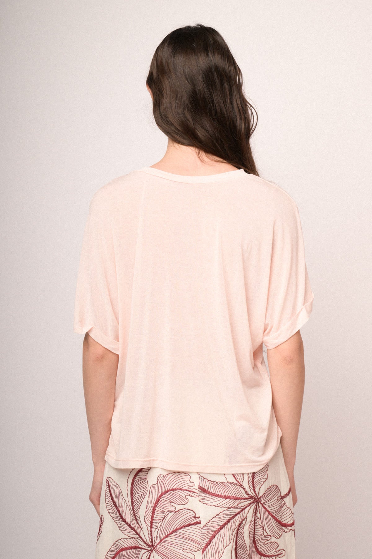 Maglia over misto lana