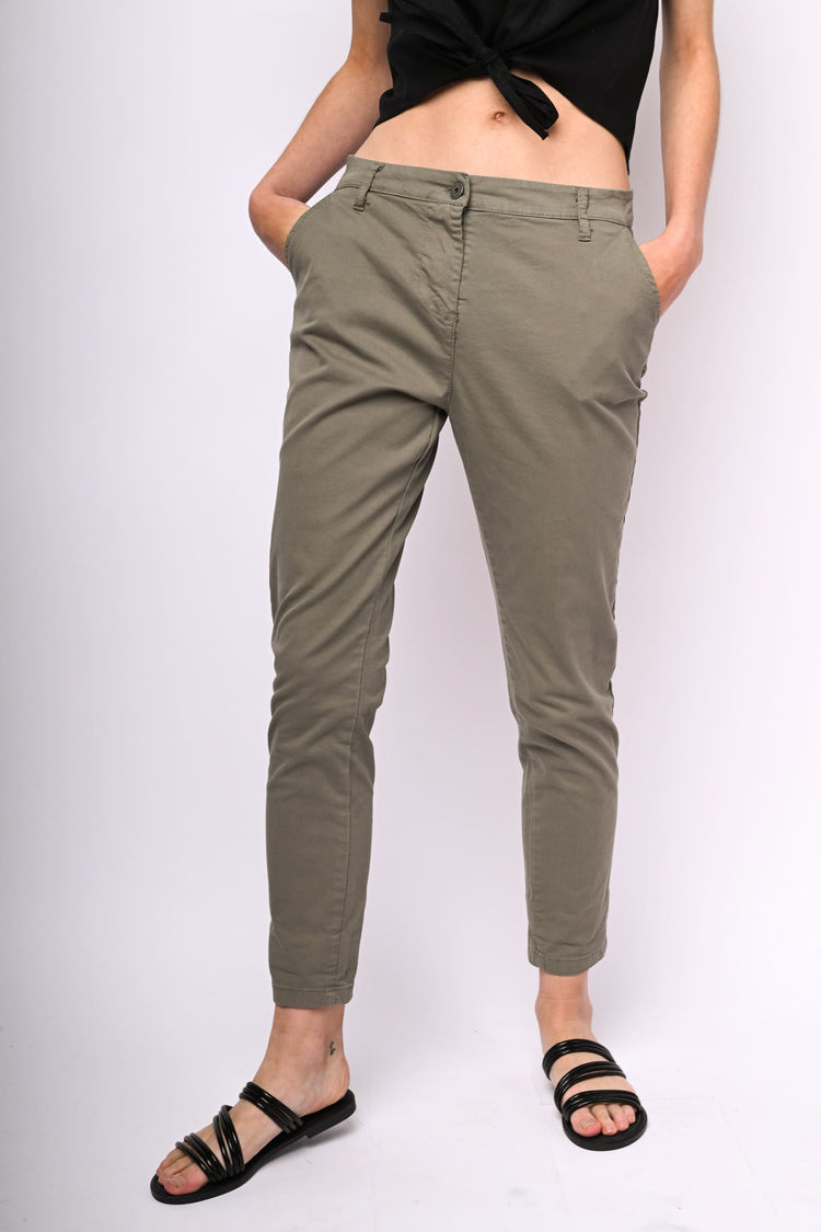 Pantaloni in cotone stretch